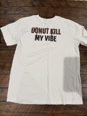 Donut Kill My Vibe Short Sleeve Tee - White